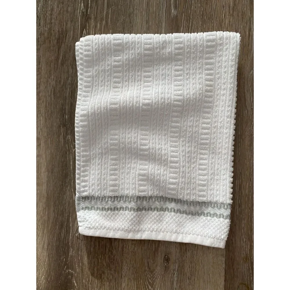 Filpinter Hand Towel White With Grey Accent